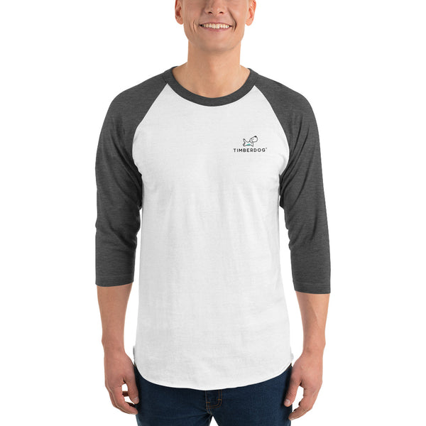 Timberdog Unisex 3/4 Sleeve Raglan Shirt, raglan shirt, raglan shirts, raglan t shirt, raglan t shirts, raglan tshirt, raglan tshirts, raglan sleeve shirt, raglan sleeve shirts