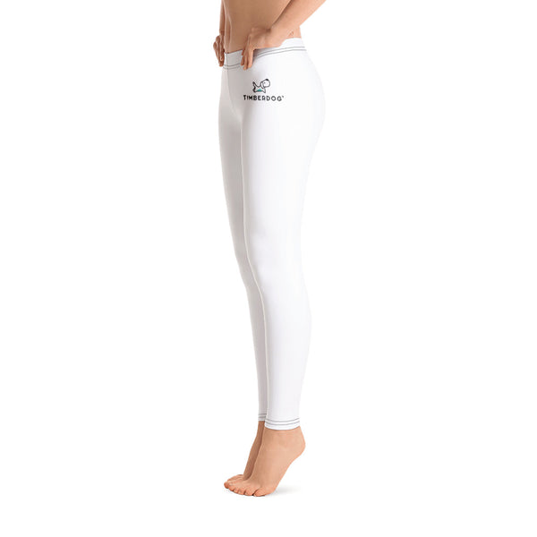 White Leggings / White Yoga Pants / Low Rise Leggings / Womens Yoga Pants /  Workout Leggings / White Yoga Leggings / Low Waisted Pants