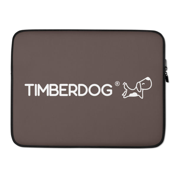 Timberdog® Brown Logo Laptop Sleeve - 15"
